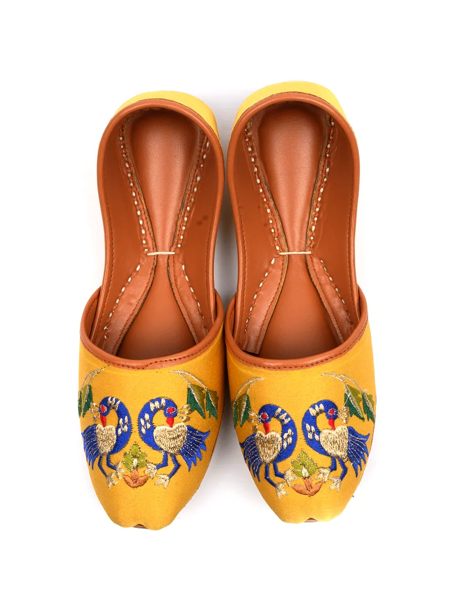 Yellow Fancy & Stylish Khussa for women